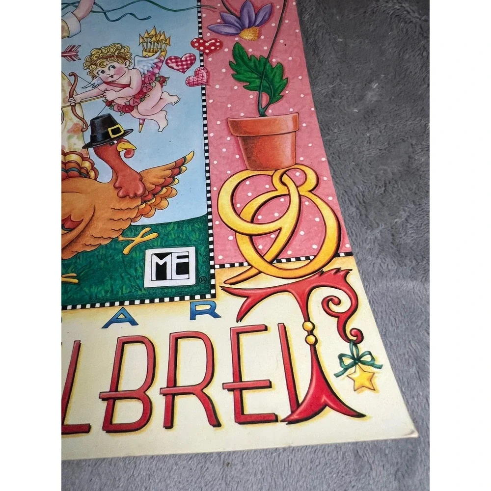 Mary Engelbreit 1998 Everydays a Holiday Calendar Vintage Whimsical Art Workman